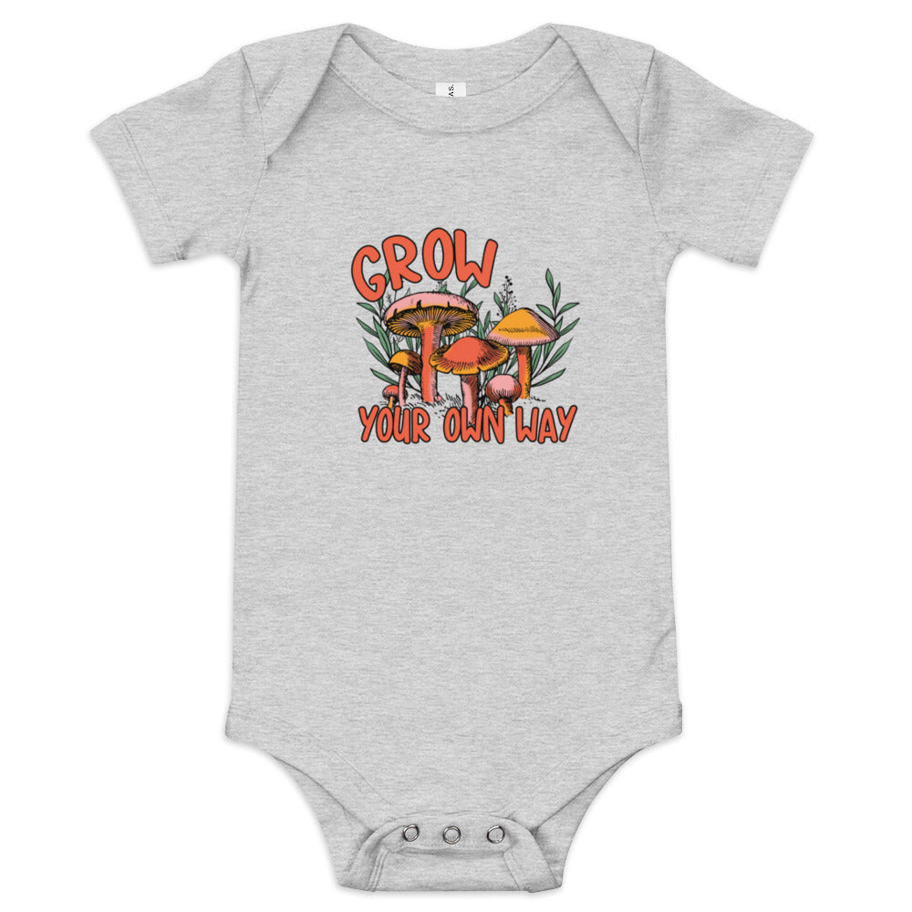 Baby short sleeve one piece- Grow Your Own Way