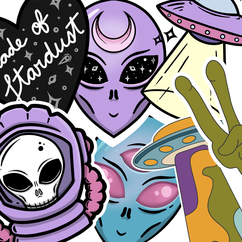 Alien Grab Bag $15 Of Stickers For $12.50