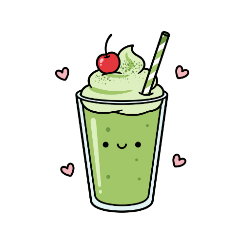 MATCHA SMOOTHIE STICKER | Stickerlishious