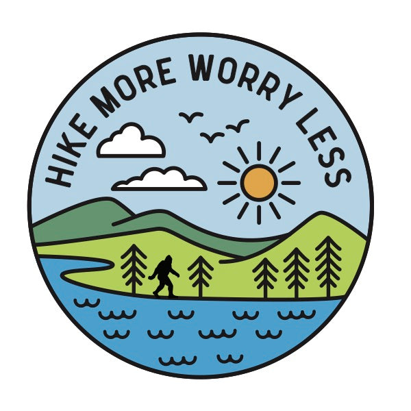 Hike More Worry Less Magnet