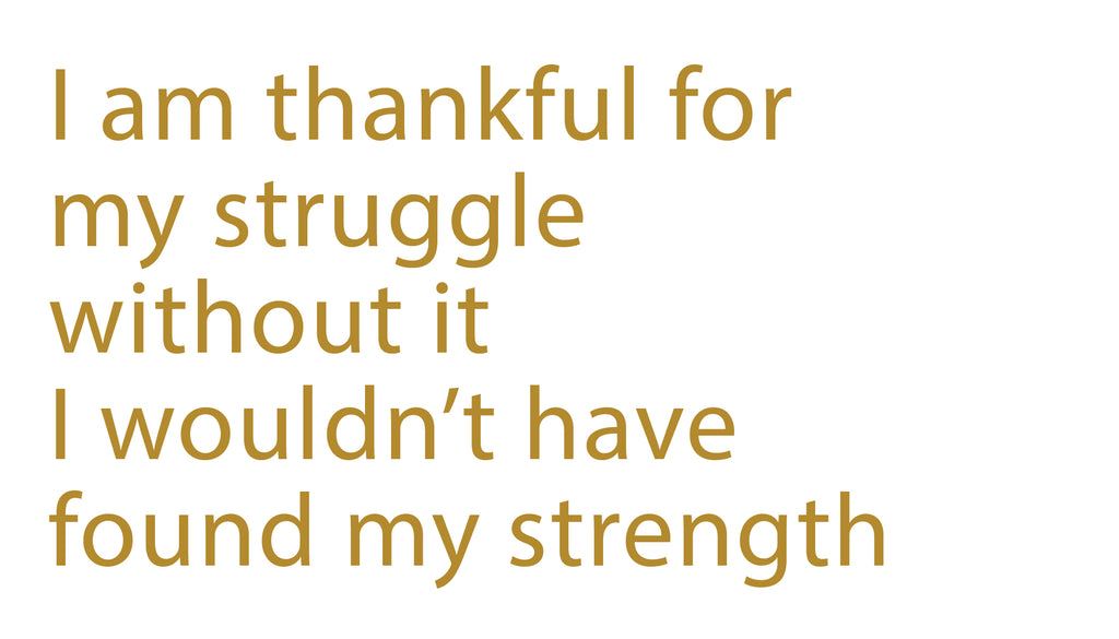 Thankful For My Struggle Affirmation Decal