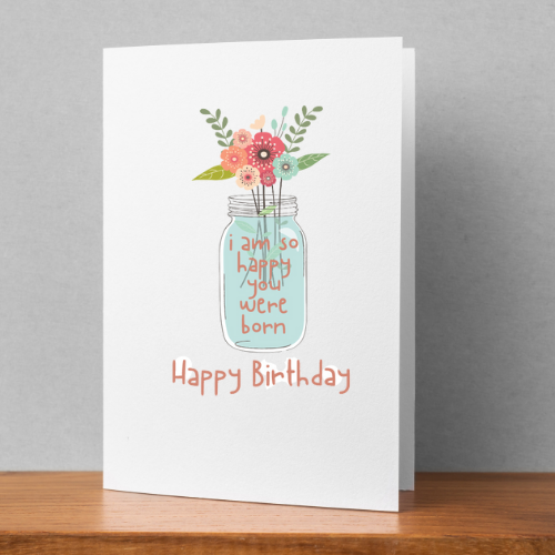 Happy You Were Born Happy Birthday Card