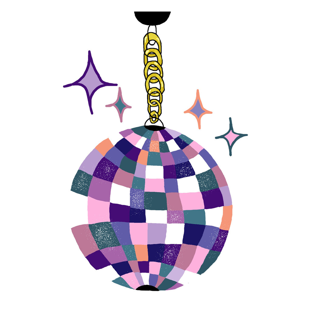 Disco Ball Purple